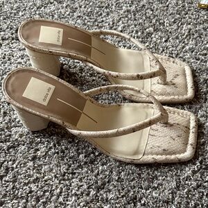 Dolce Vita Snakeskin Textured Heels